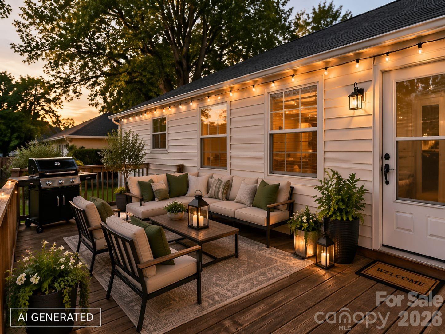 6921 Harmony Grove Road Nebo, NC 28761 - Photo 11 of 21 a outdoor living space with furniture and a potted plant