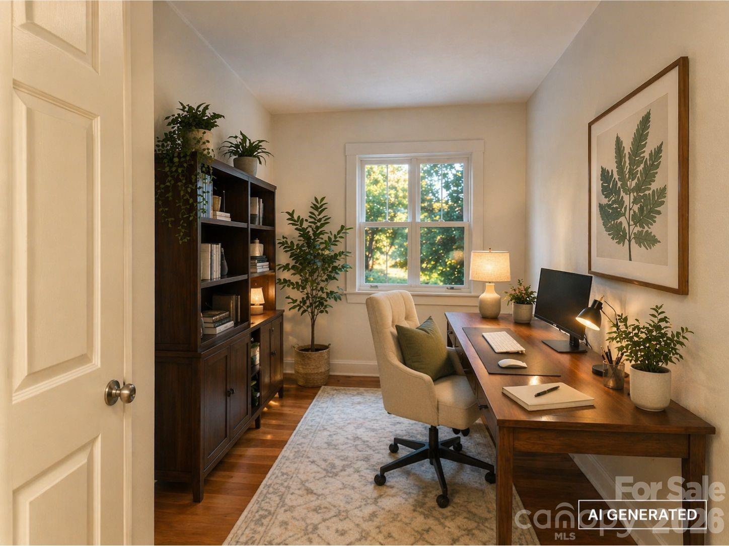6921 Harmony Grove Road Nebo, NC 28761 - Photo 19 of 21 a workspace with furniture and a window