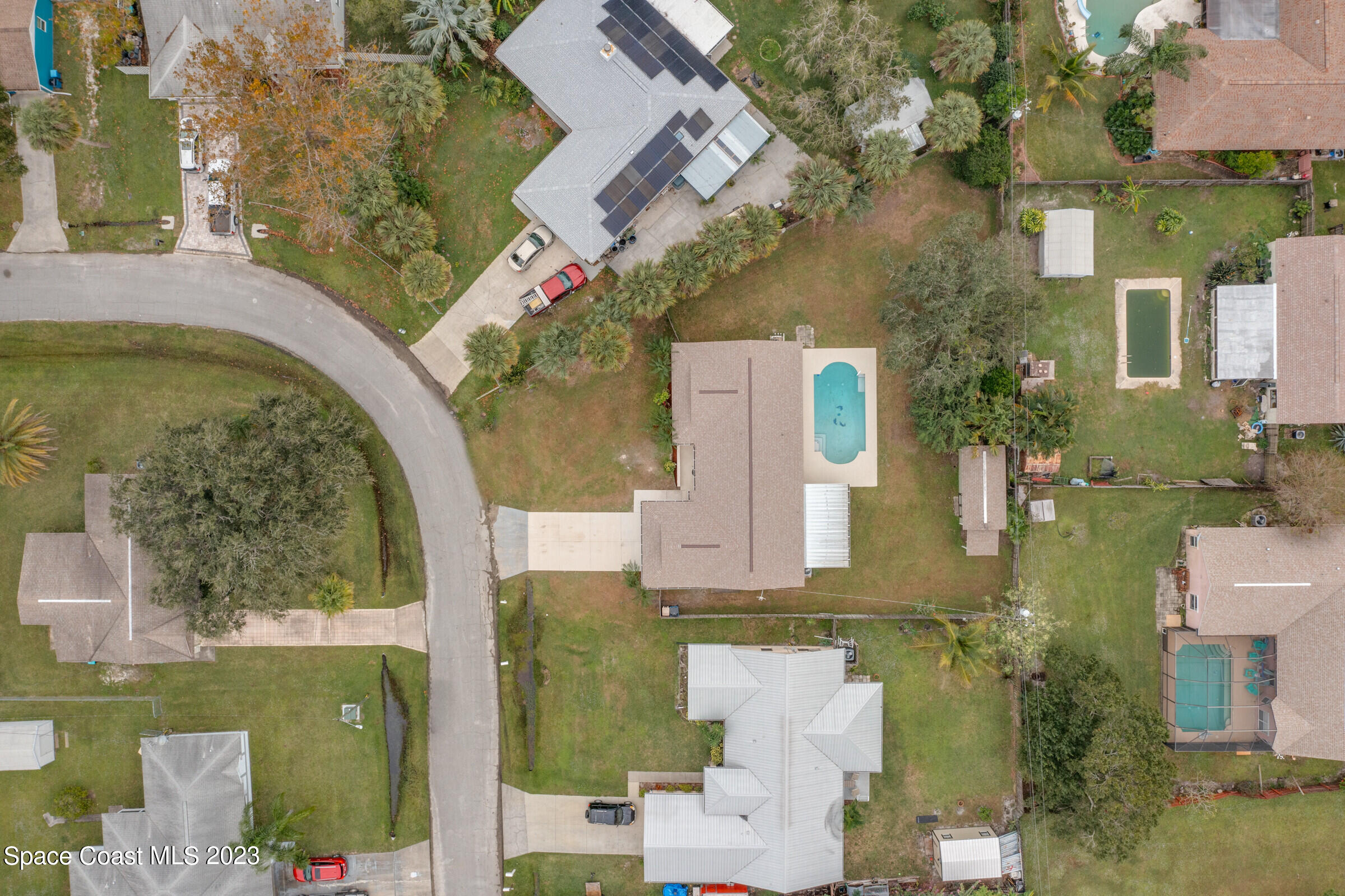 660 Crowberry Road Northeast Palm Bay, FL 32907 - Photo 28 of 48 Aerial View