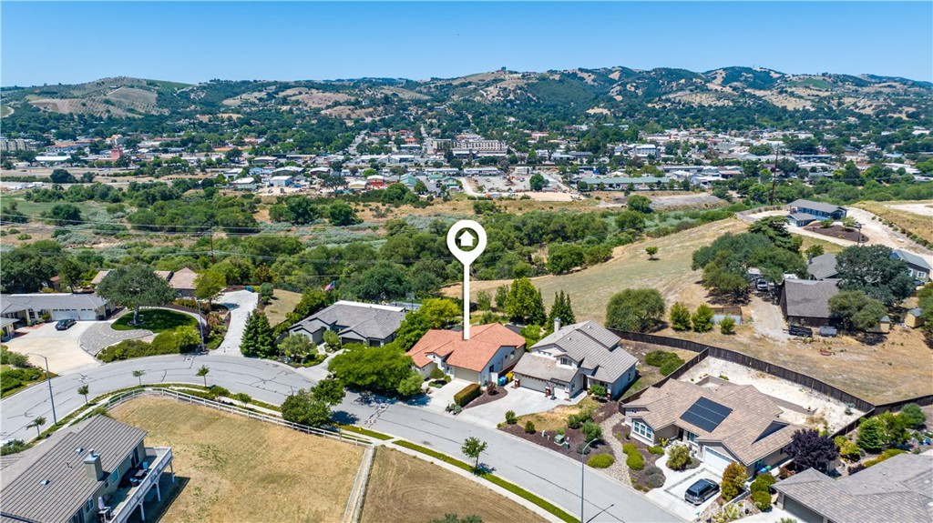 669 Red Cloud Road Paso Robles, CA 93446 - Photo 57 of 61 an aerial view of residential houses with outdoor space and parking