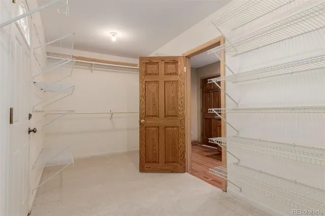 a view of closet area