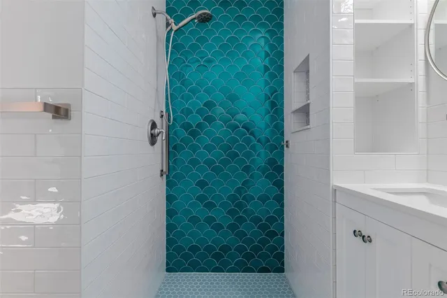 a view of a bathroom from a bathroom