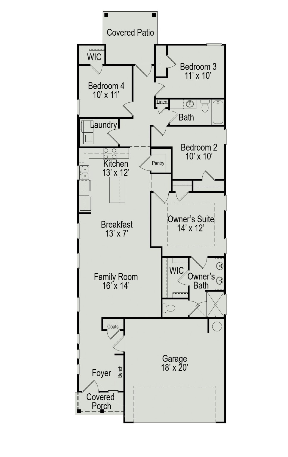 429 Stone Placa Trail Pattison, TX 77423 - Photo 17 of 17 Floor Plan