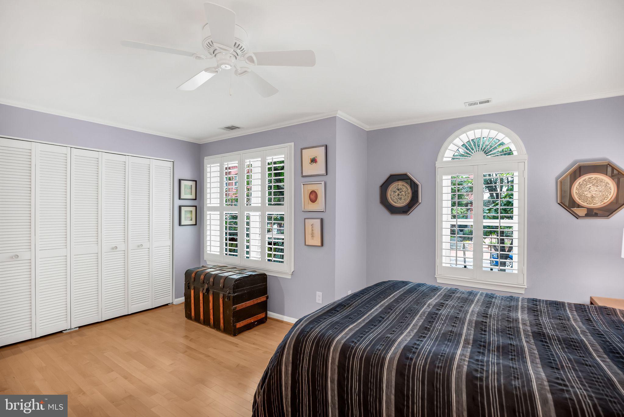 1325 13th Street Northwest, Unit 1 Washington, DC 20005 - Photo 22 of 43 Large windows with views of full-grown trees