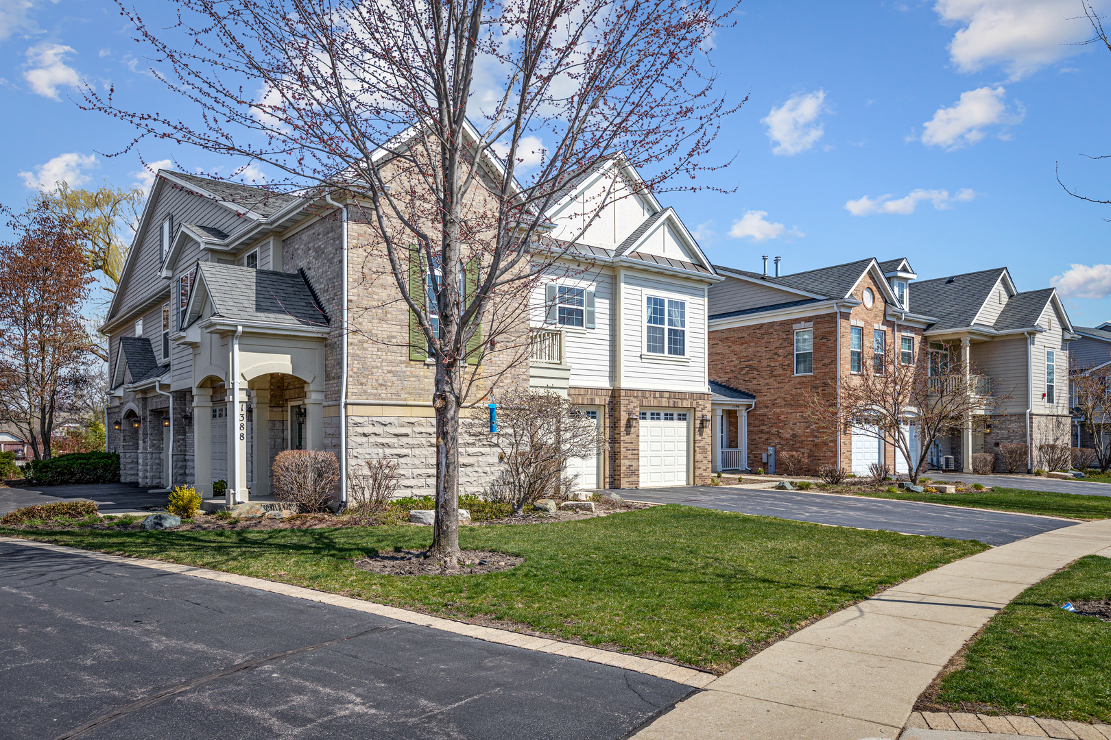 1388 Scarboro Road, Unit 1103 Schaumburg, IL 60193 - Photo 2 of 17 front view of house with a yard