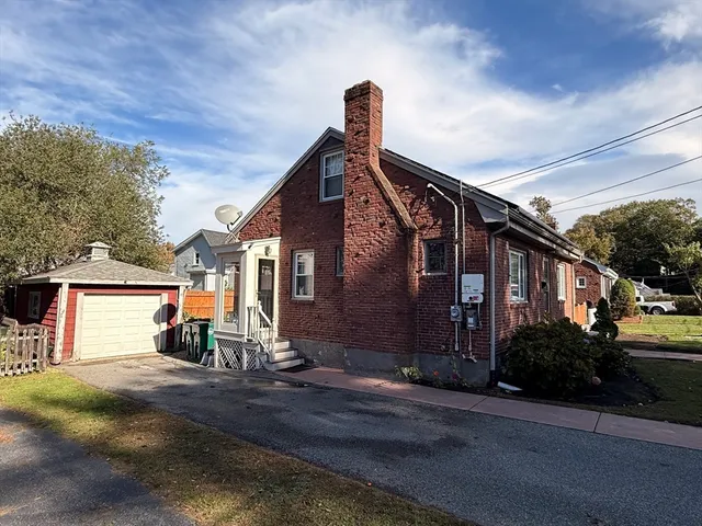 a view of a house with a patio