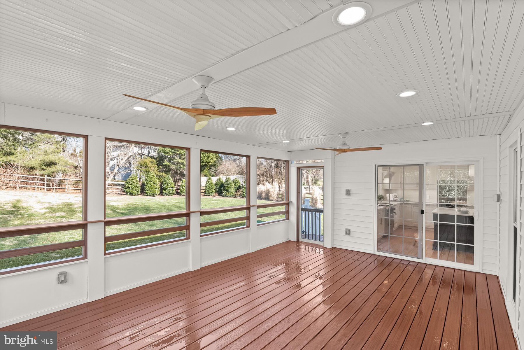 5029 Ten Mills Road Columbia, MD 21044 - Photo 17 of 49 Incredible screened in porch of kitchen w/fans