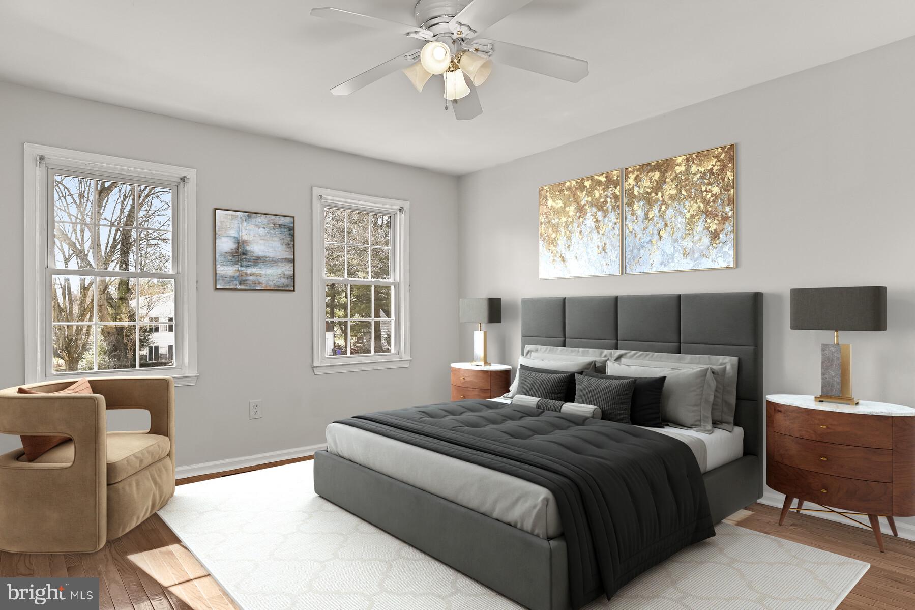 5029 Ten Mills Road Columbia, MD 21044 - Photo 23 of 49 Primary Bedroom with ceiling fan