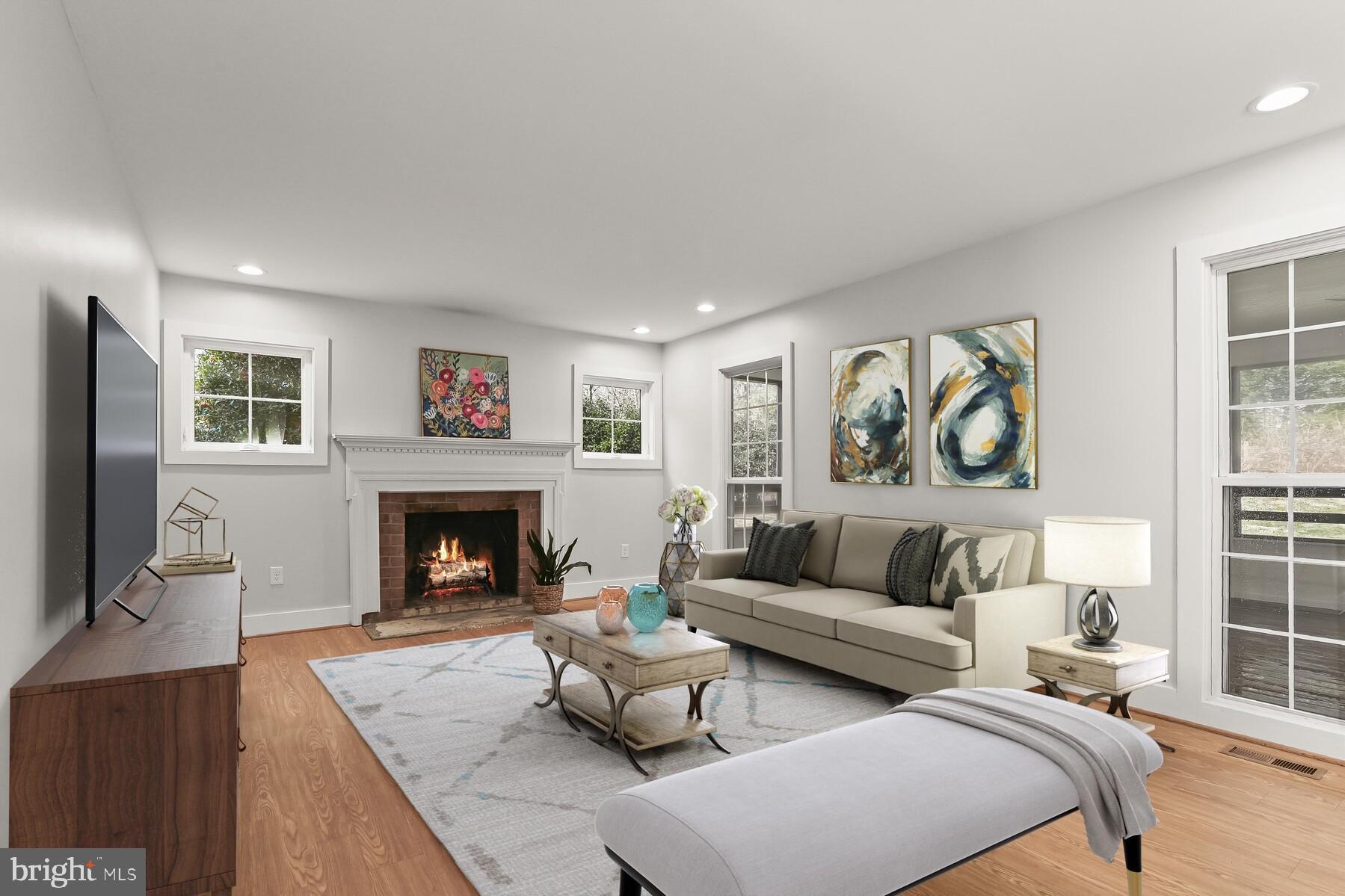 5029 Ten Mills Road Columbia, MD 21044 - Photo 6 of 49 Family room with wood burning fireplace