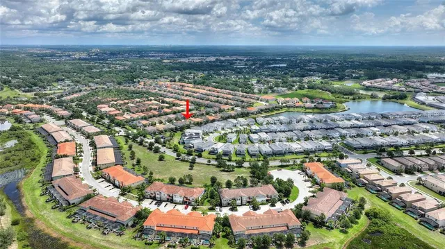 a view of a city with lots of trees