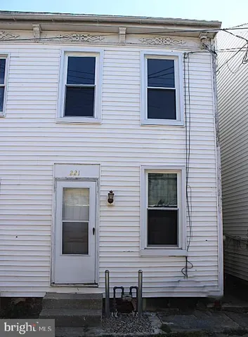 a view of a door of a house