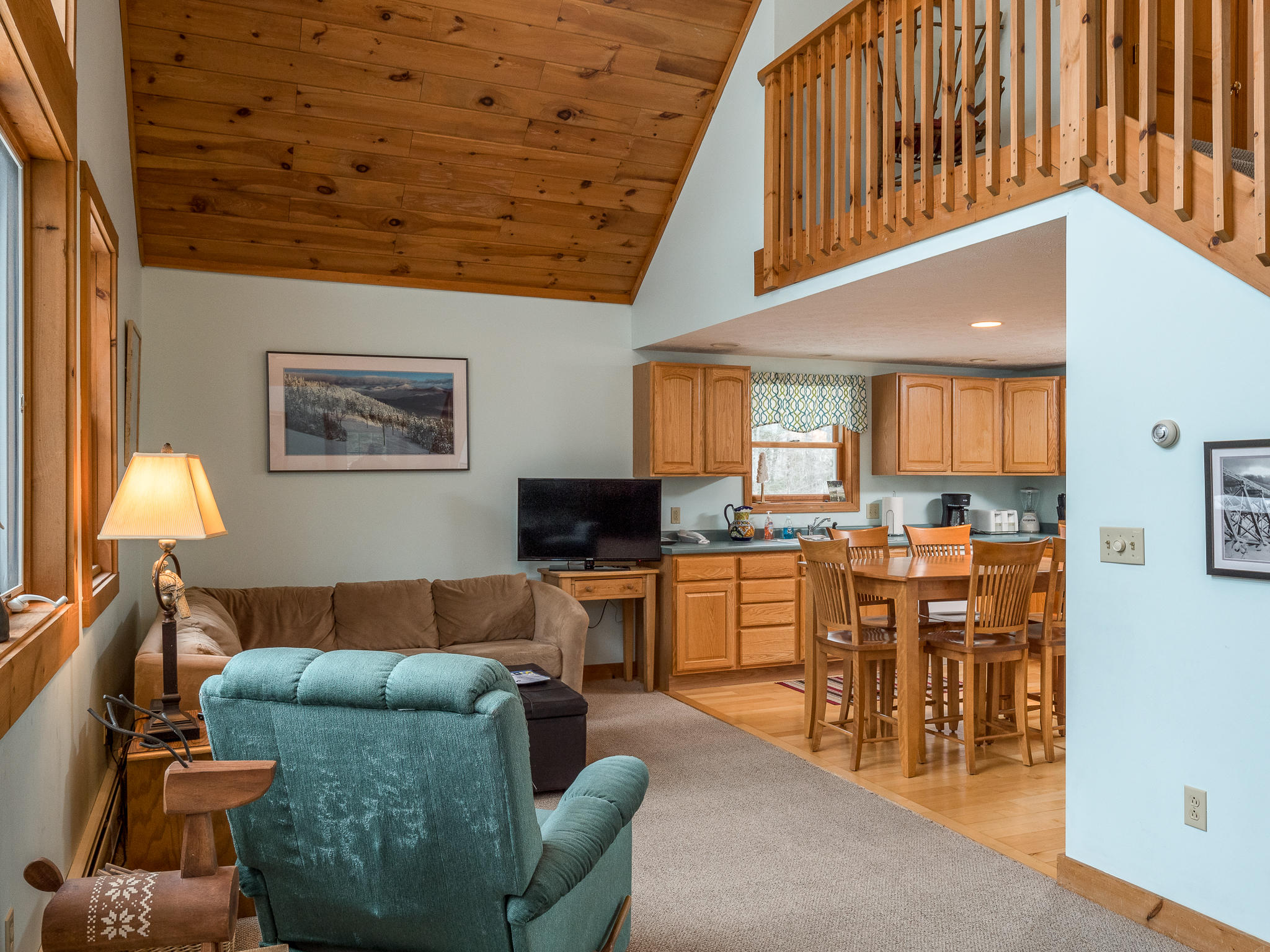 14 Will View Road Bethel, ME 04217 - Photo 5 of 19 Living Area Looking to Kitche