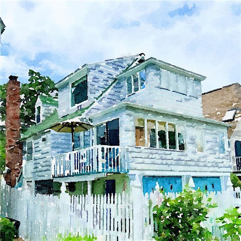 a view of a house with a balcony