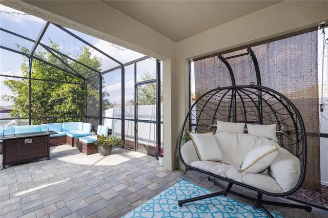 a living room filled with furniture