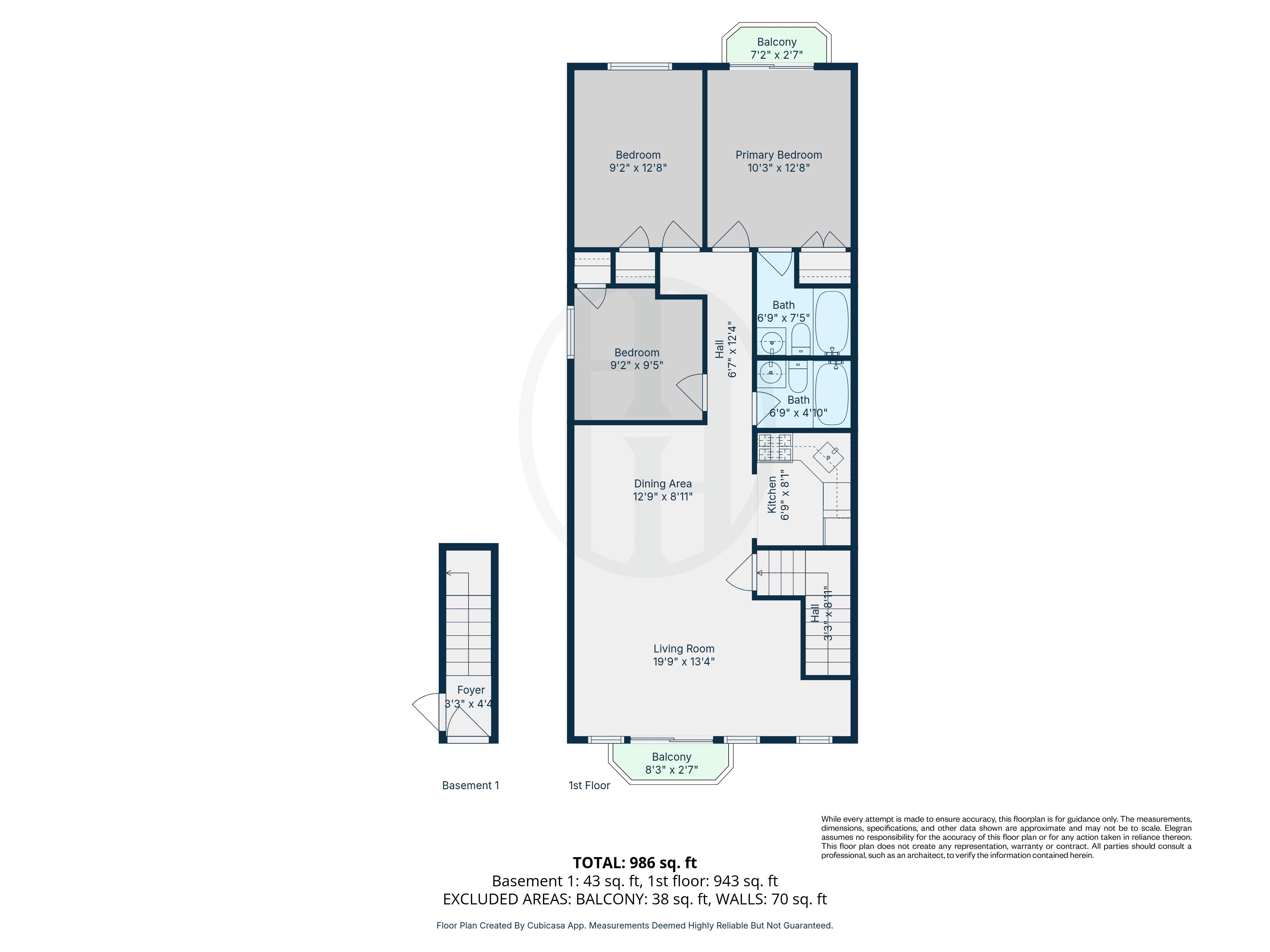 88-10 70th Road, Unit 2 Queens, NY 11375 - Photo 17 of 17 a picture of a floor plan