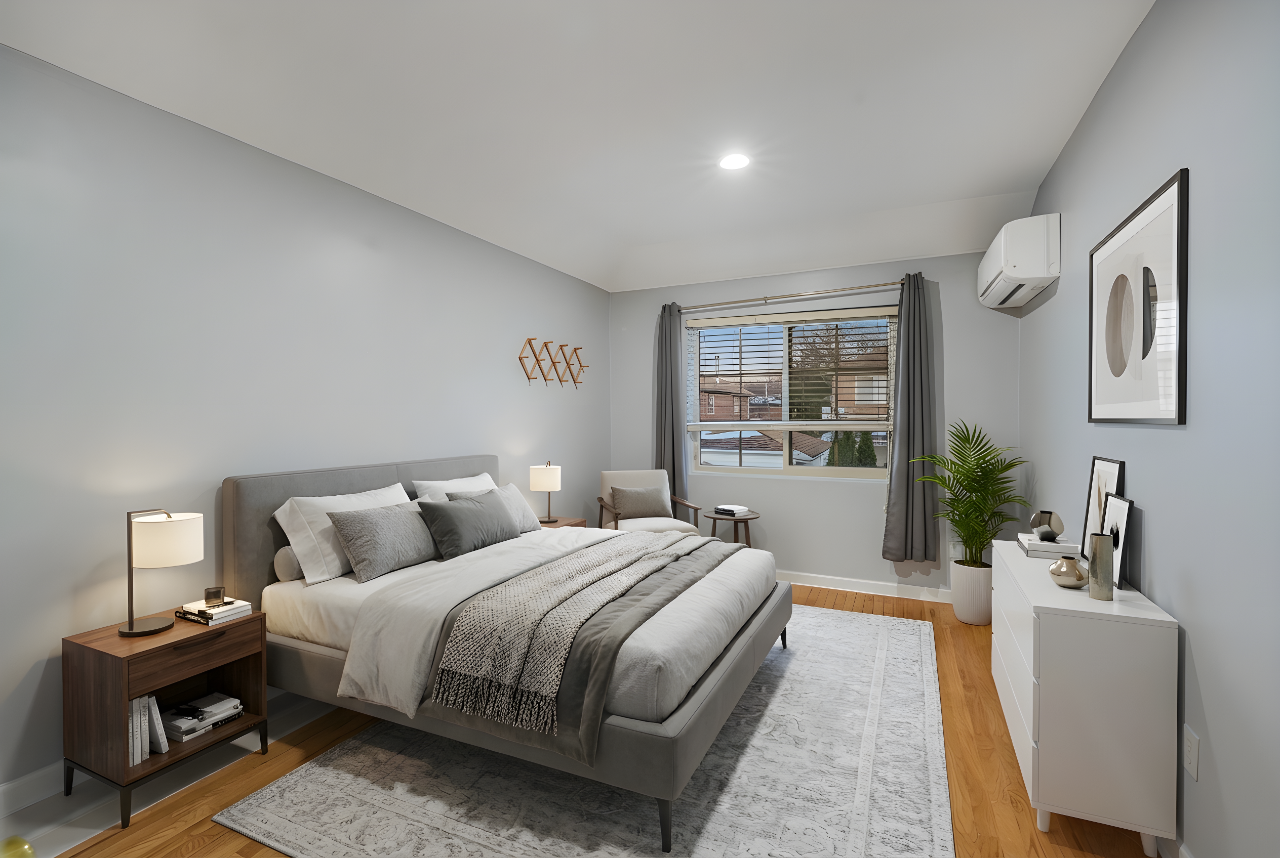 88-10 70th Road, Unit 2 Queens, NY 11375 - Photo 2 of 17 a bedroom with a large bed and a window