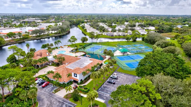 an outdoor space with patio