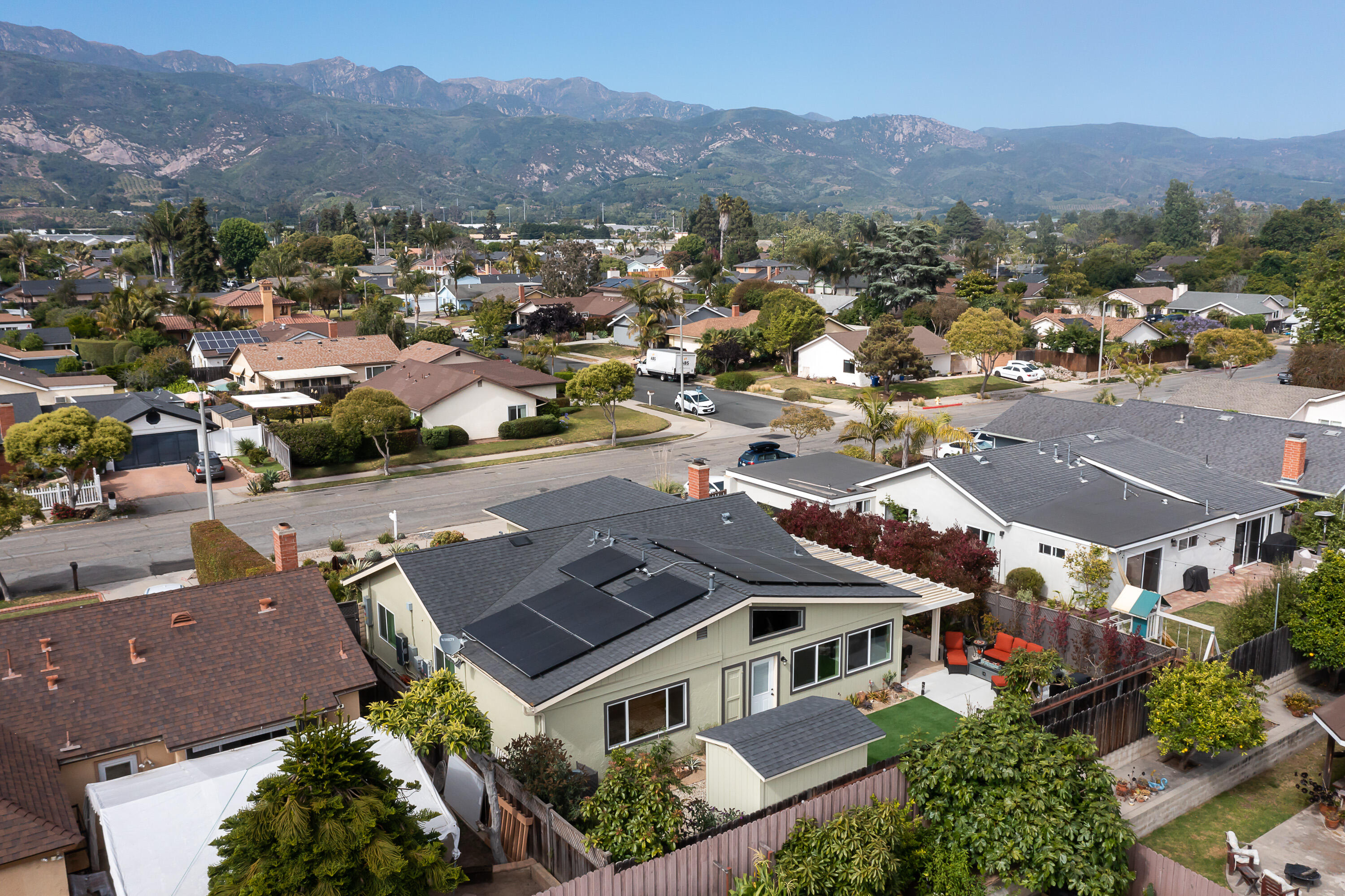 4655 Aragon Drive Carpinteria, CA 93013 - Photo 30 of 32 an aerial view of residential houses with outdoor space