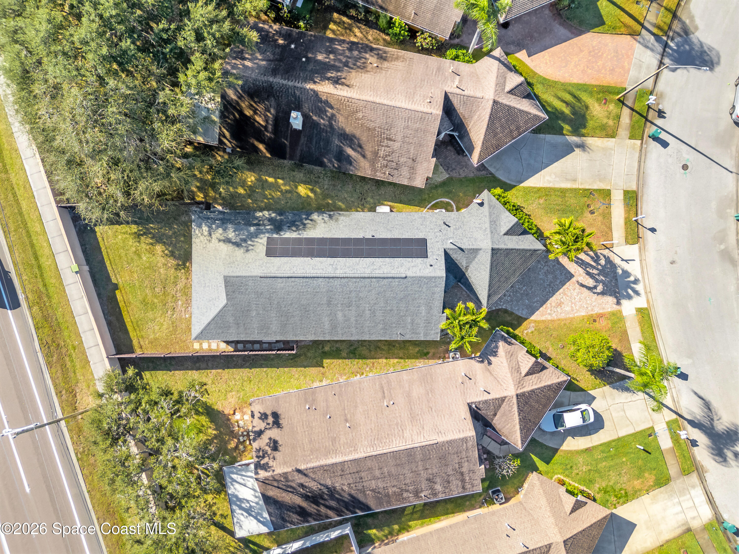 3904 St Armens Circle Melbourne, FL 32934 - Photo 37 of 38 an aerial view of a house with swimming pool