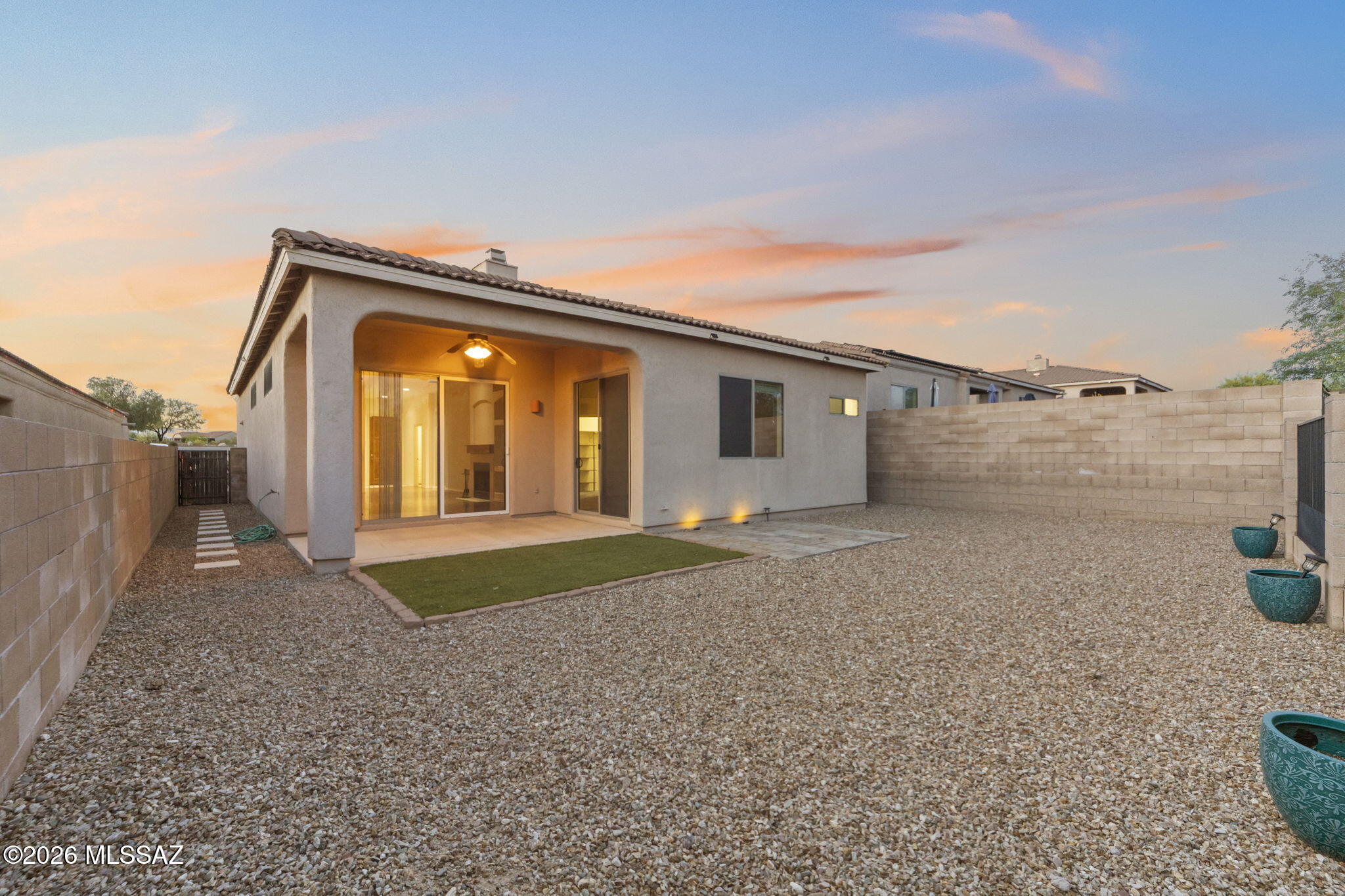 13668 East High Plains Ranch Street Vail, AZ 85641 - Photo 43 of 51 a view of a house with a backyard