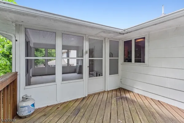 a view of outdoor space and deck