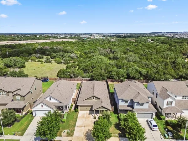 an aerial view of multiple house