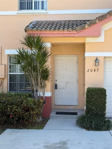 a view of front door