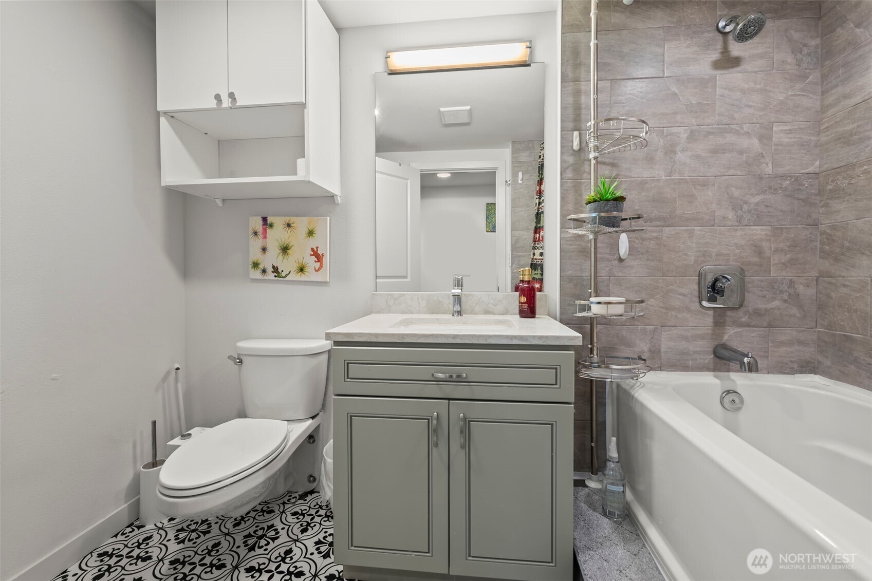 1 North Stadium Way, Unit 2 Tacoma, WA 98403 - Photo 32 of 40 a bathroom with a sink toilet and shower