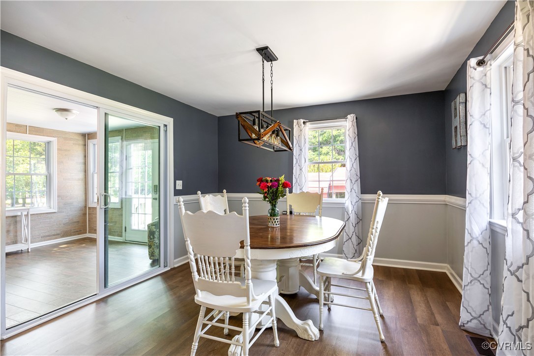 16701 Jolly Road Disputanta, VA 23842 - Photo 12 of 49 Dining room featuring new wood style finished floo
