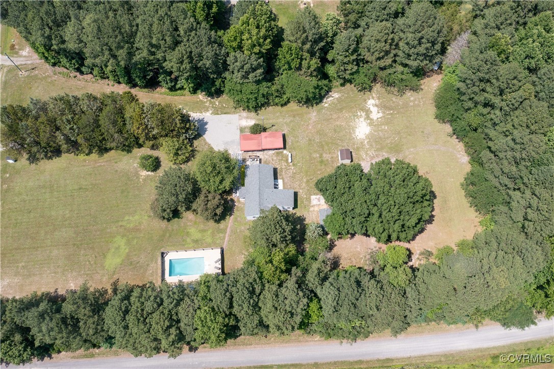 16701 Jolly Road Disputanta, VA 23842 - Photo 45 of 49 Aerial view of property and surrounding area with