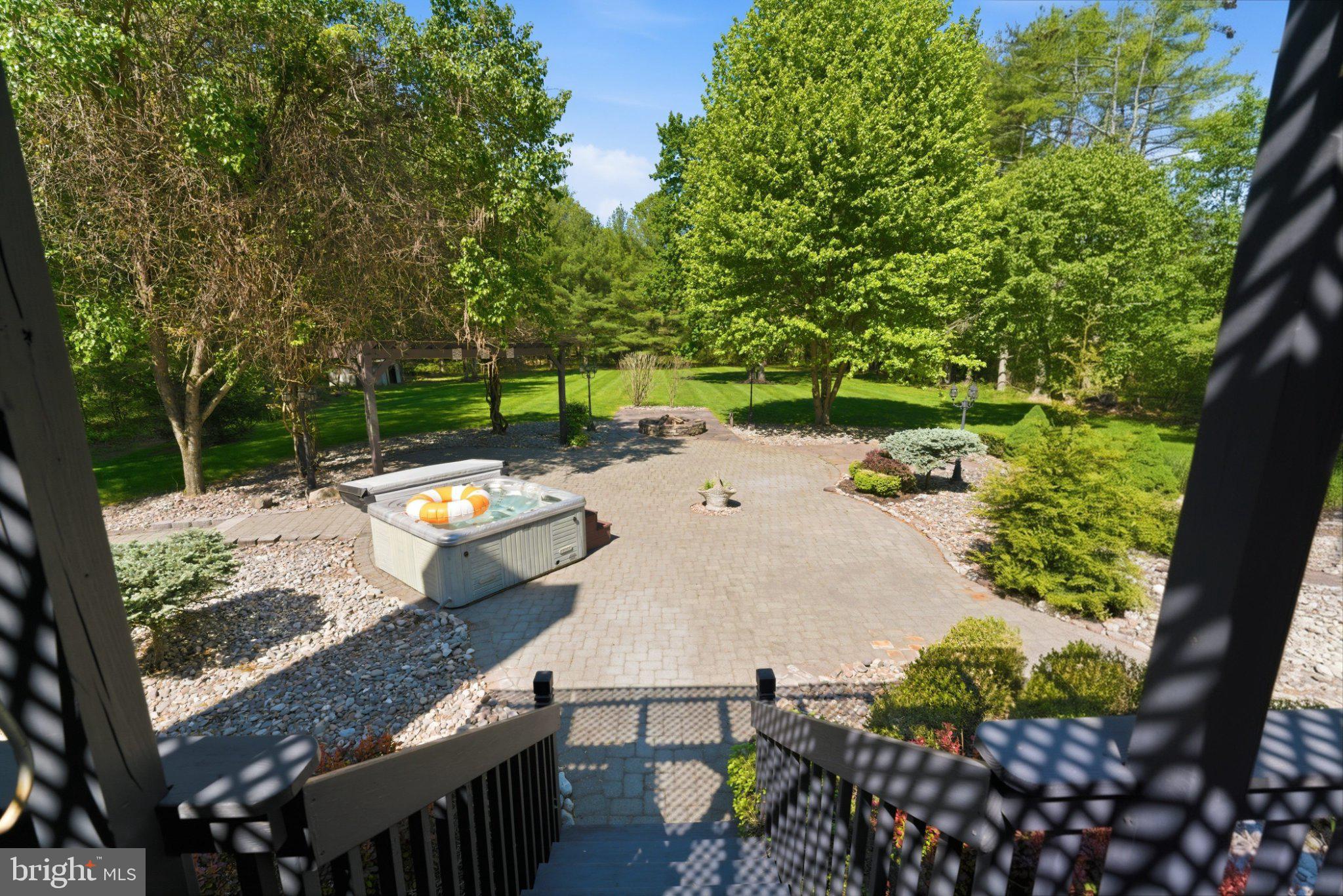 97 Union Road Frenchtown, NJ 08825 - Photo 105 of 112 Serene backyard oasis with lush greenery.