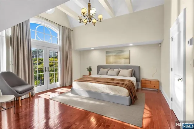 a view of city from a balcony