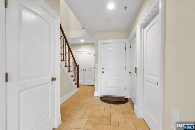 a view of a porch with a small yard