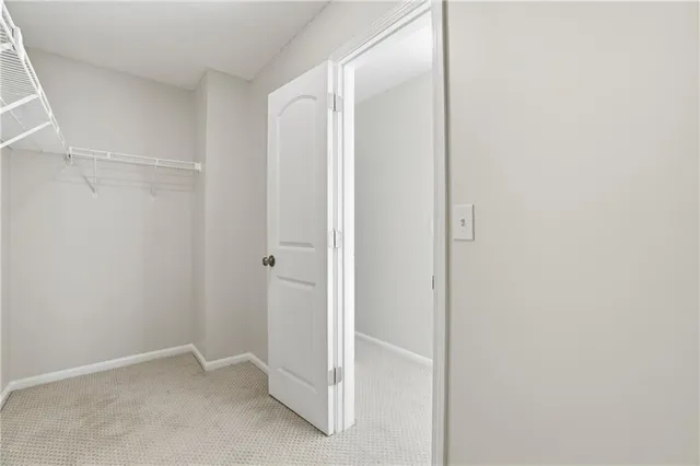 a view of an empty room