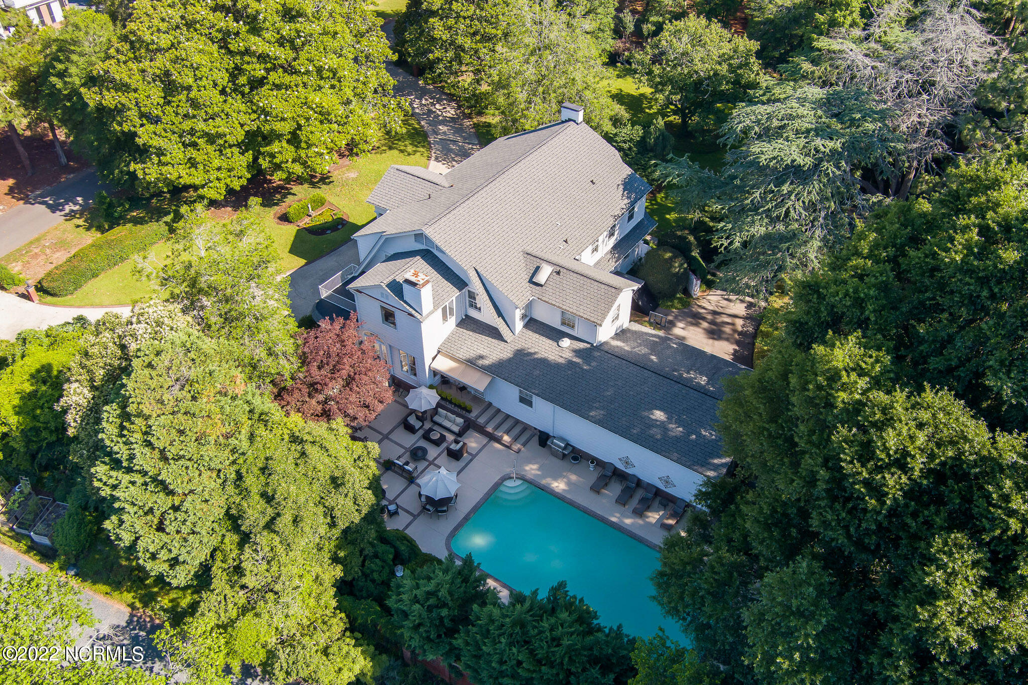 50 McCaskill Road West Pinehurst, NC 28374 - Photo 6 of 66 drone from back side