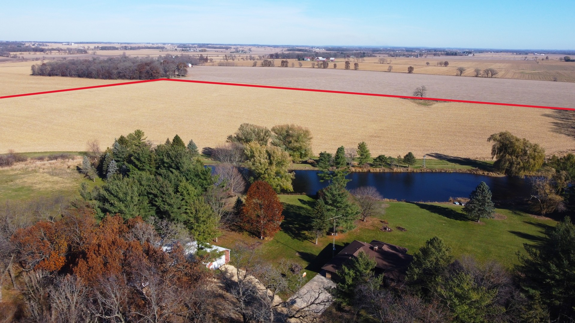 17445 Livingston School Road Caledonia, IL 61011 - Photo 23 of 33 a view of a city and ocean view