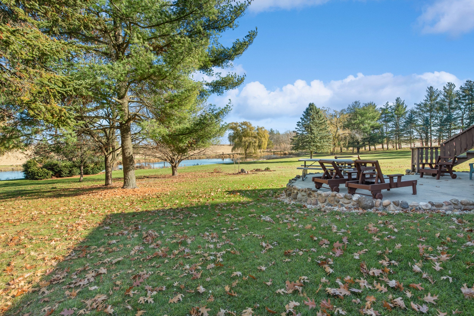 17445 Livingston School Road Caledonia, IL 61011 - Photo 24 of 33 a view of a park with large trees