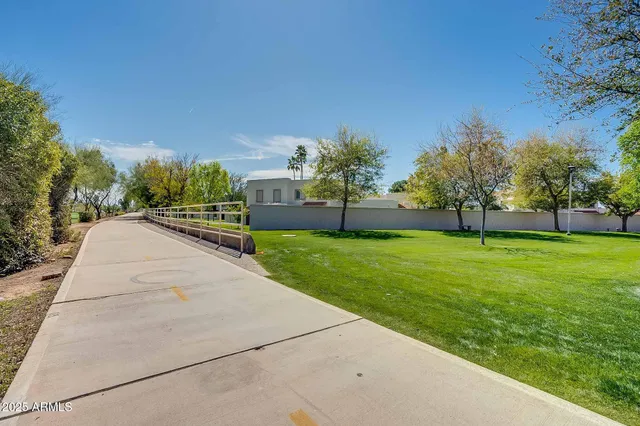 a view of a car parked in front of a building