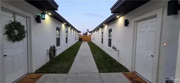 a view of a house with wooden floor