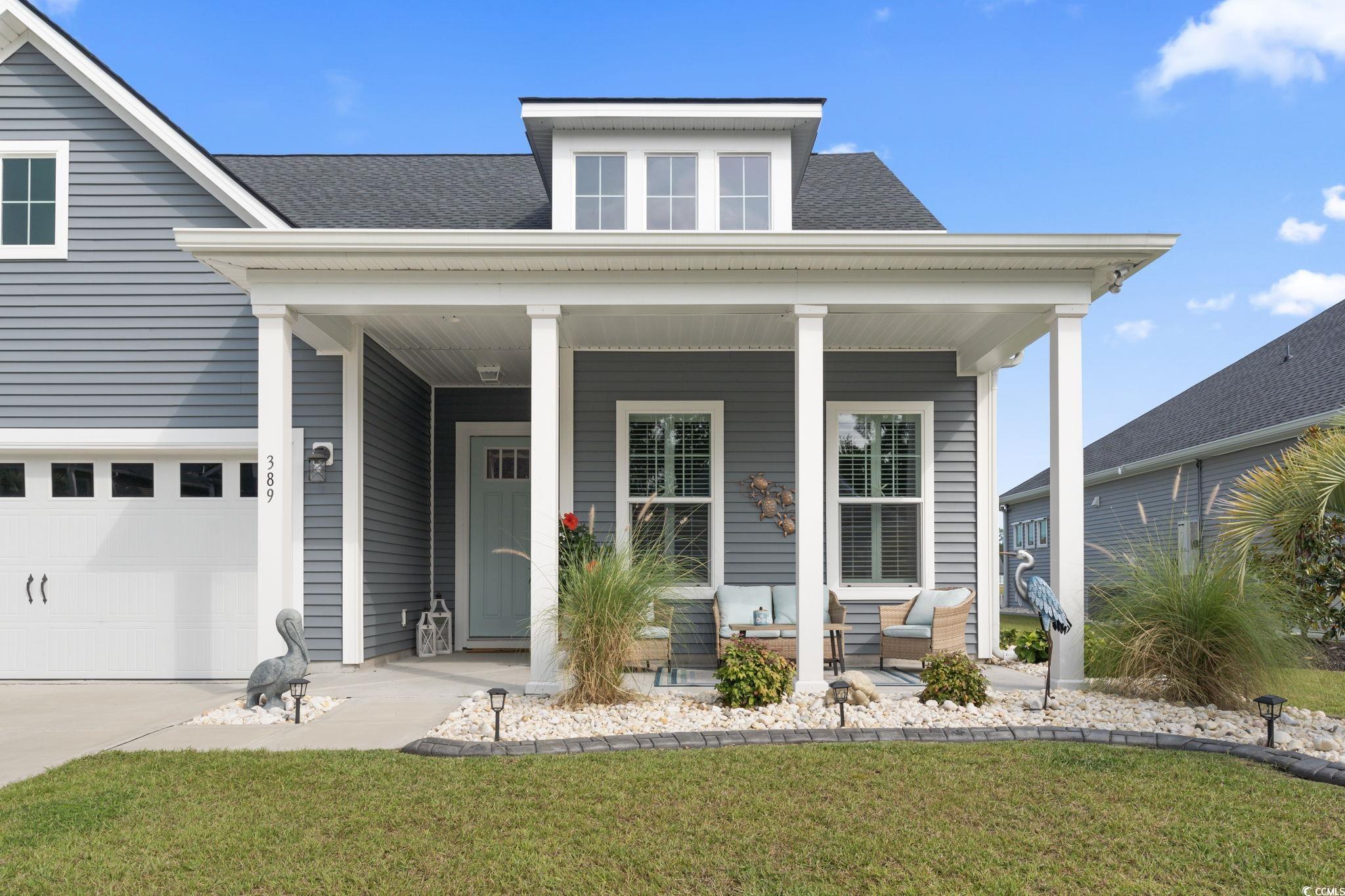 389 Bumble Circle Murrells Inlet, SC 29576 - Photo 3 of 40 View of front of property featuring a front yard,