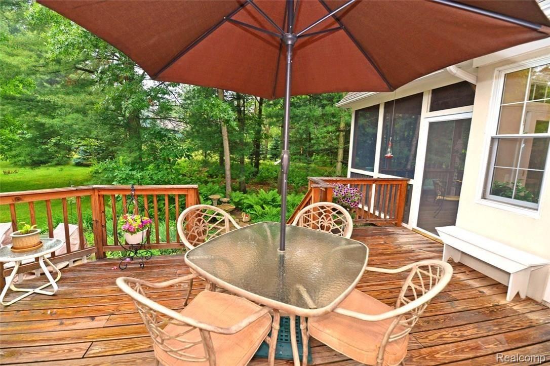330 Ridgemont Road Oxford, MI 48370 - Photo 5 of 48 Deck off the Screened Porch