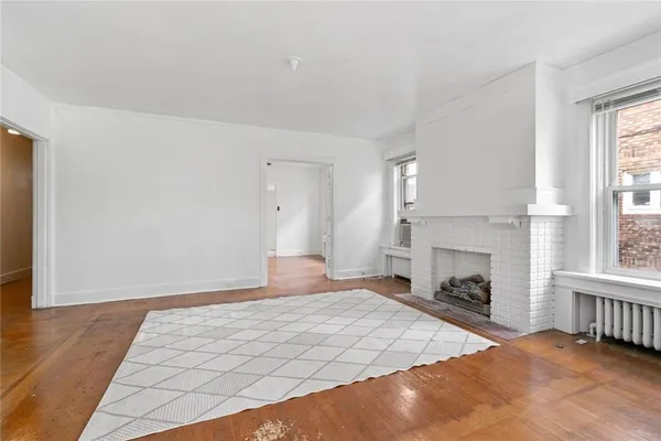 wooden floor in an empty room