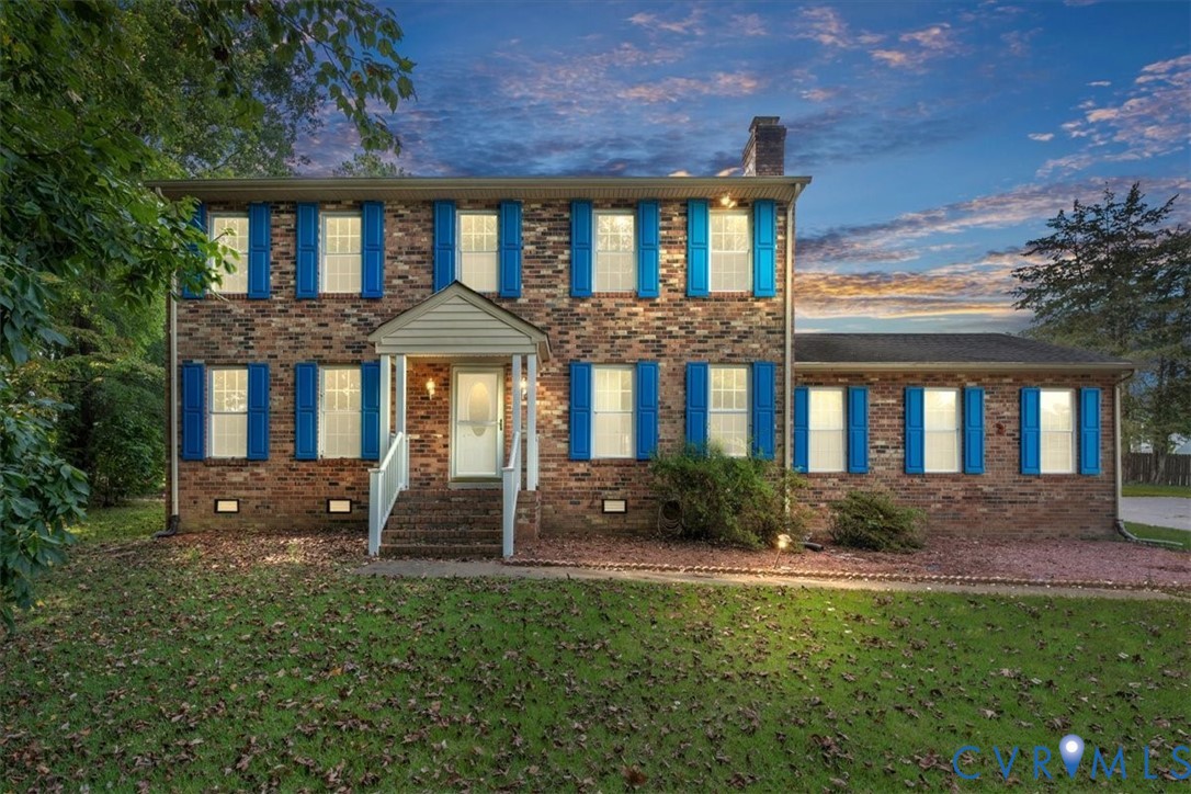 7141 Barkbridge Road Chesterfield, VA 23832 - Photo 1 of 44 Colonial home with crawl space, a chimney, a front