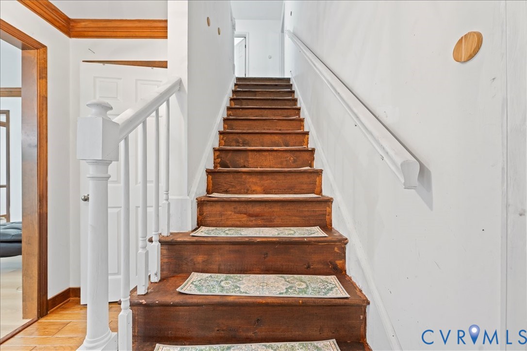 7141 Barkbridge Road Chesterfield, VA 23832 - Photo 24 of 44 Staircase featuring wood finished floors