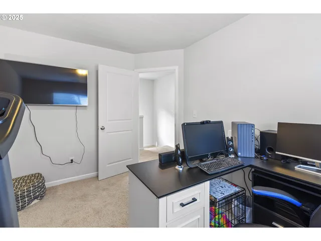 a view of workspace with furniture