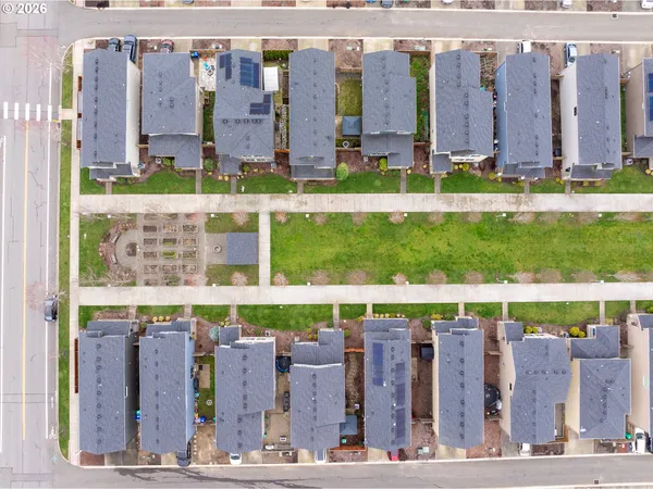 a view of building with an outdoor space and seating