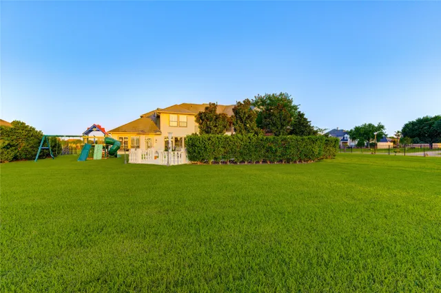 a view of a green field