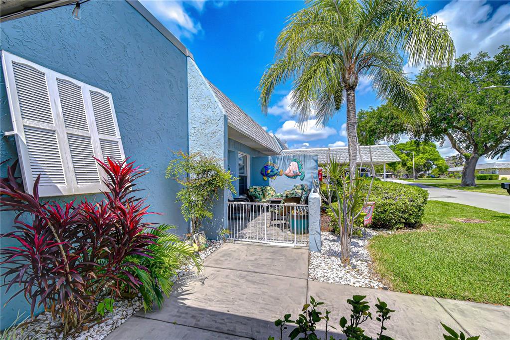 3439 Teeside Drive New Port Richey, FL 34655 - Photo 8 of 85 a front view of a house with a garden
