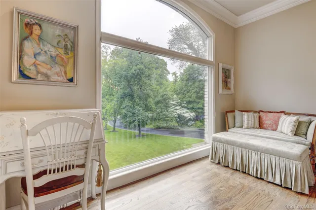 a living room with a couch and a table