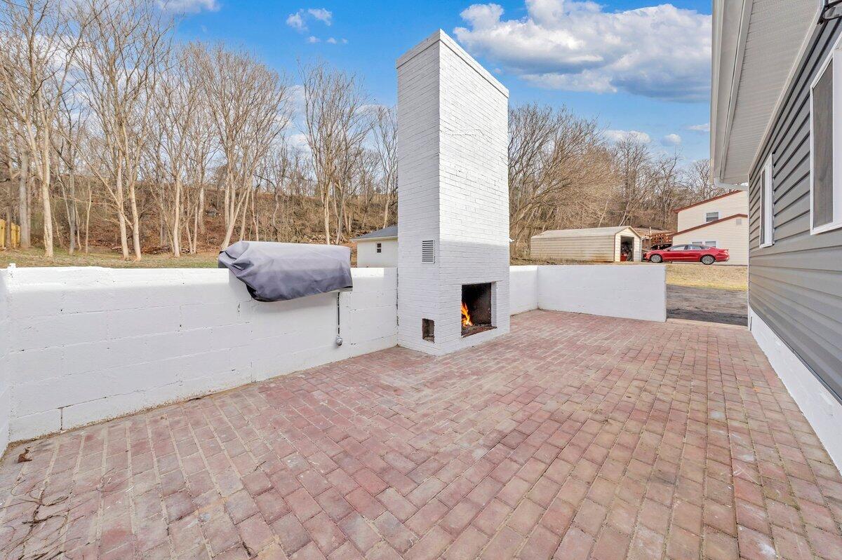 3808 Oldtown Road Shawsville, VA 24162 - Photo 40 of 50 a view of a terrace with yard and mountain view